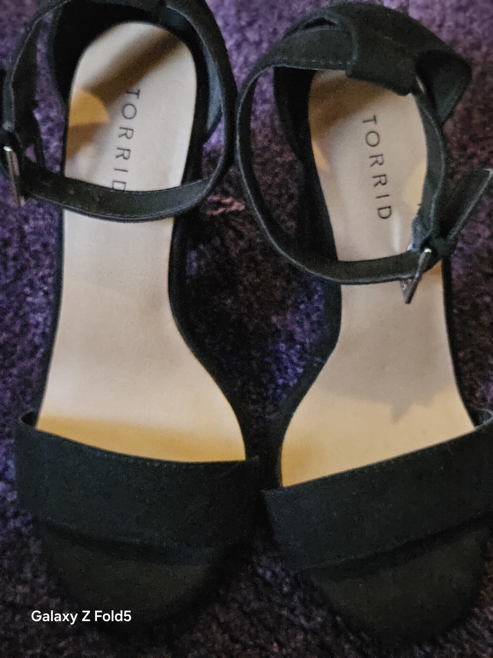 torrid Black Open-Toe Ankle-Strap Heels